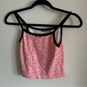 Pink Leopard Print Women's Top